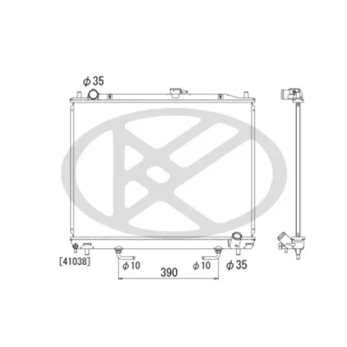 ΨΥΓΕΙΟ ΝΕΡΟΥ KOYORAD MITSUBISHI PAJERO '00-'21 2.5 TDi / 3.2 DI-D / 3.2 TD ΑΥΤΟΜΑΤΟ 1350A154