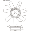 ΦΤΕΡΩΤΗ TOYOTA HILUX LN30/40/ HIACE '79-'85/ L 360mm (7 ΦΥΛΛΑ) 16361-34030