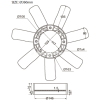 ΦΤΕΡΩΤΗ TOYOTA HILUX LN56/65 '84-'85/ HIACE '84-'85/ LANDCRUISER 70 '84-'85 360mm (7 ΦΥΛΛΑ) 16361-54010
