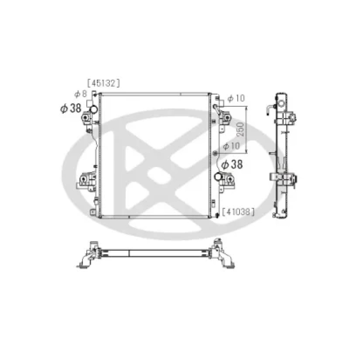 ΨΥΓΕΙΟ ΝΕΡΟΥ KOYORAD TOYOTA LANDCRUISER '09-'17 3.0 ΑΥΤΟΜΑΤΟ 16400-20290