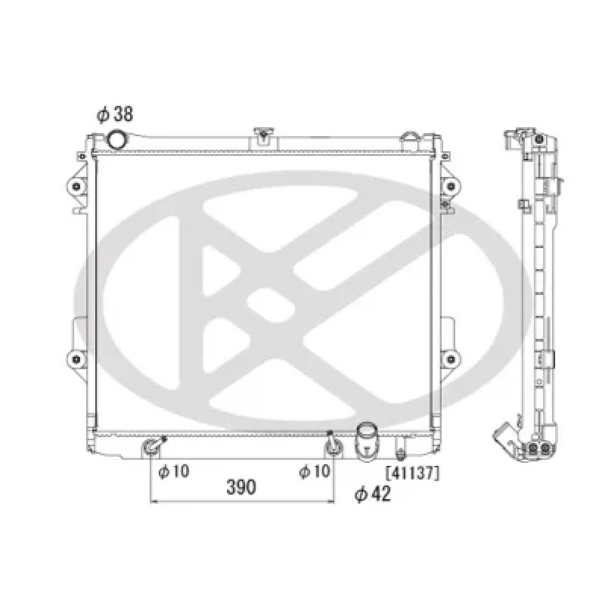 ΨΥΓΕΙΟ ΝΕΡΟΥ KOYORAD TOYOTA LANDCRUISER '09-'17 4.7 ΑΥΤΟΜΑΤΟ 16400-50380