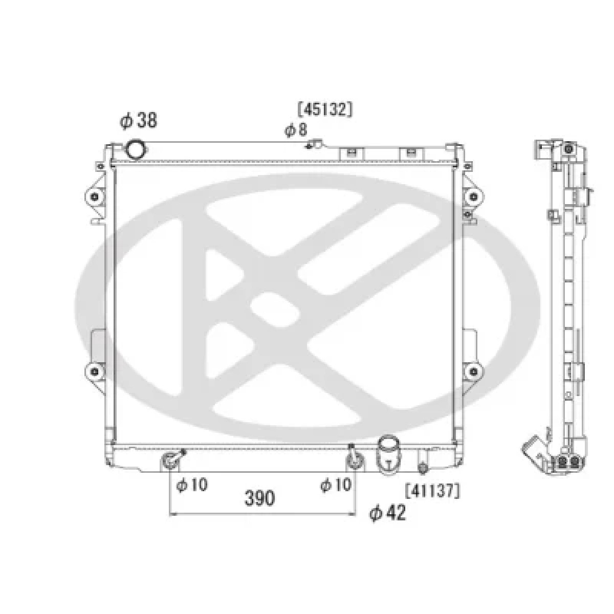 ΨΥΓΕΙΟ ΝΕΡΟΥ KOYORAD TOYOTA LANDCRUISER '09-'17 4.5 ΑΥΤΟΜΑΤΟ 16400-51040