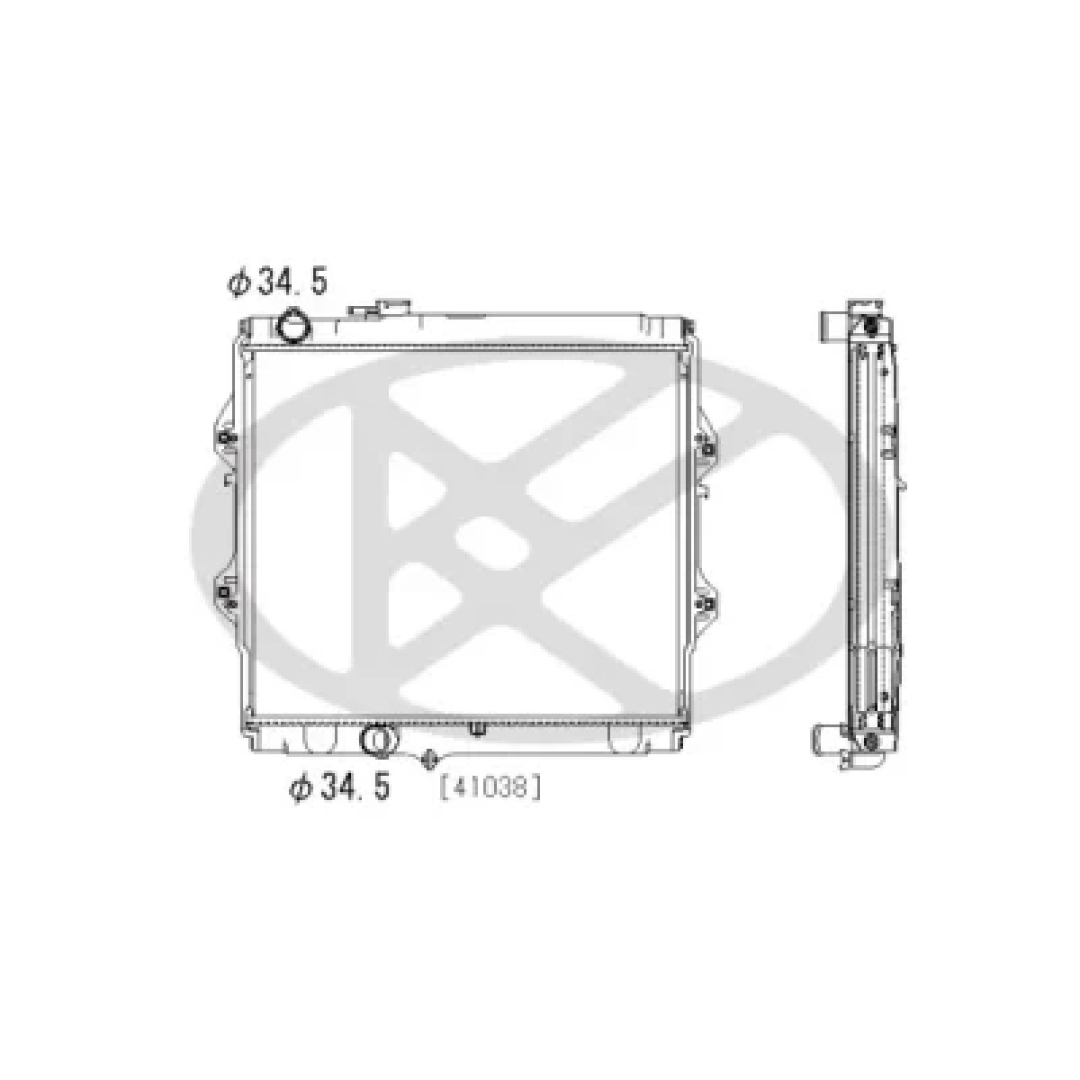 ΨΥΓΕΙΟ ΝΕΡΟΥ A.C.R TOYOTA HILUX '98-'02 2.4 TD 4WD 16400-5B590