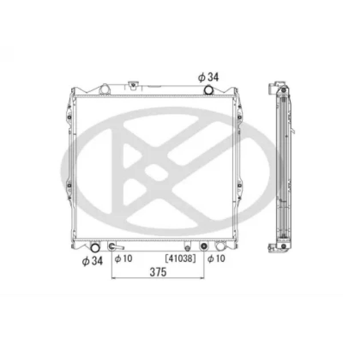 ΨΥΓΕΙΟ ΝΕΡΟΥ KOYORAD TOYOTA LAND CRUISER '96-'02 ΑΥΤΟΜΑΤΟ 3.4 i / TOYOTA 4RUNNER '95-'02 ΑΥΤΟΜΑΤΟ 2.7 EFI 16400-75160
