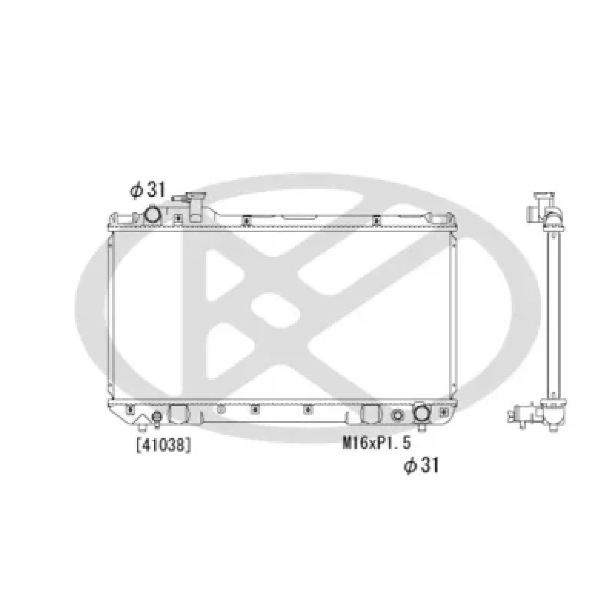 ΨΥΓΕΙΟ ΝΕΡΟΥ KOYORAD TOYOTA RAV4 ’94-’00 2.0 16400-7A111