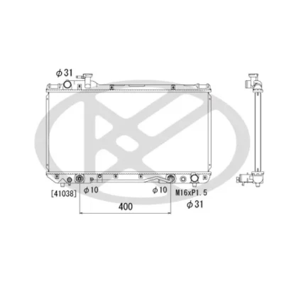 ΨΥΓΕΙΟ ΝΕΡΟΥ KOYORAD TOYOTA RAV4 '94-'00 2.0 4WD ΑΥΤΟΜΑΤΟ 16400-7A120