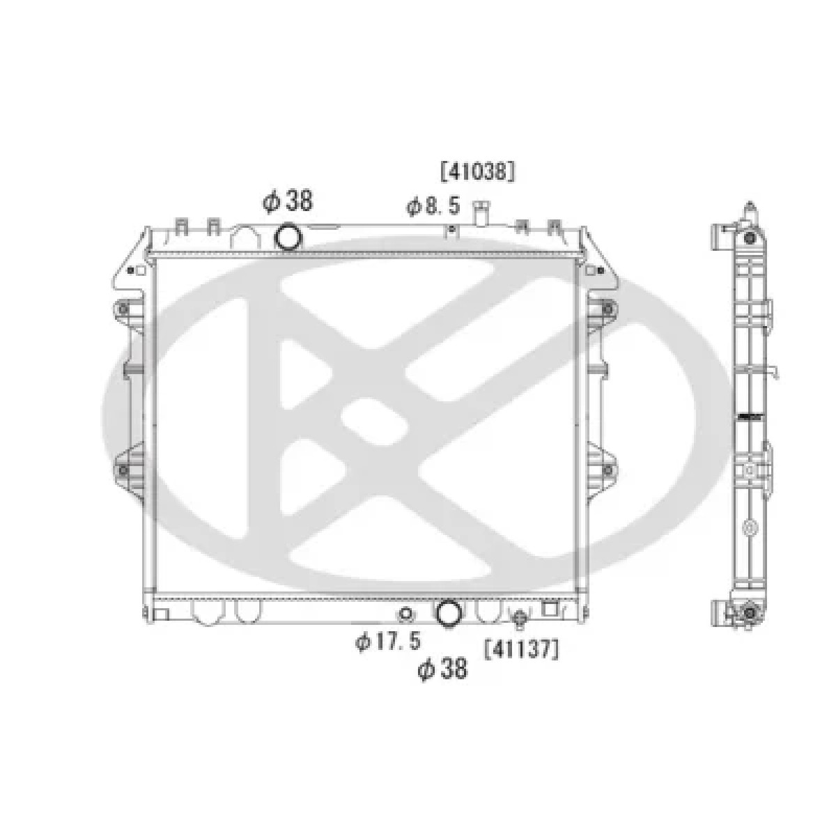 ΨΥΓΕΙΟ ΝΕΡΟΥ KOYORAD TOYOTA HILUX '05-'15 2.5D ΚΛΕΙΣΤΟ ΚΥΚΛΩΜΑ 164000L250