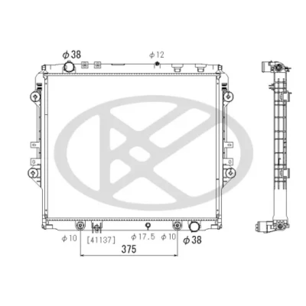 ΨΥΓΕΙΟ ΝΕΡΟΥ KOYORAD TOYOTA HILUX 2.4D AYTOMATO '15- 164000L361