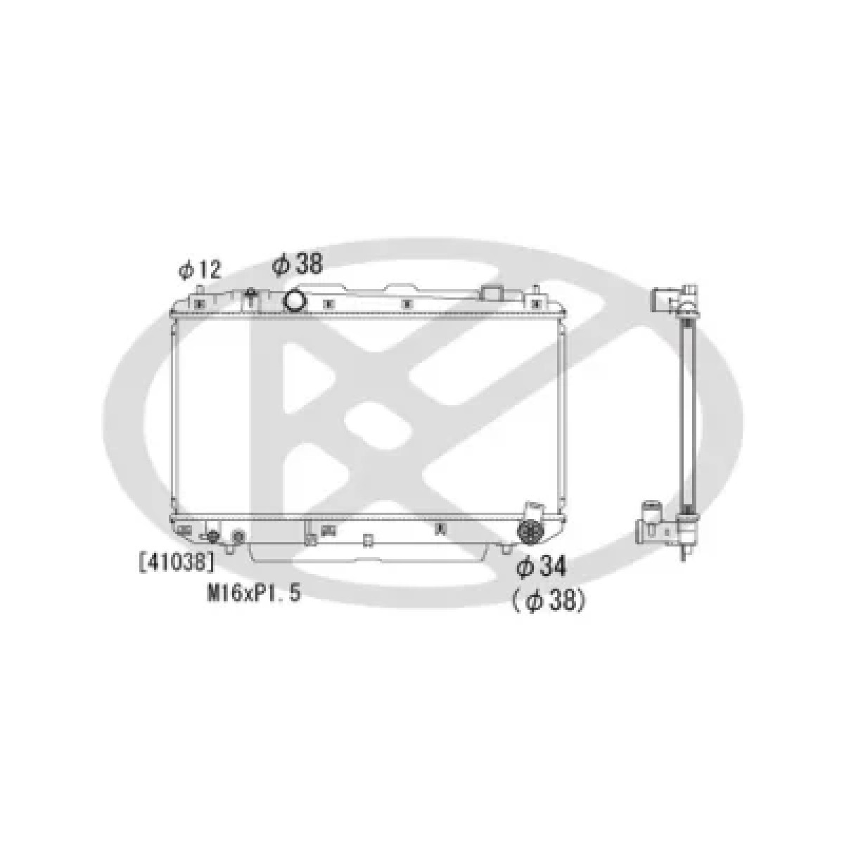 ΨΥΓΕΙΟ ΝΕΡΟΥ KOYORAD TOYOTA RAV4 '00-'05 2.0D 1640027060