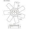 ΦΤΕΡΩΤΗ NISSAN 720 '79-'83 SD22 ΜΕ AIR-CONDITIONING 350mm (7 ΦΥΛΛΑ) 21060-31W02