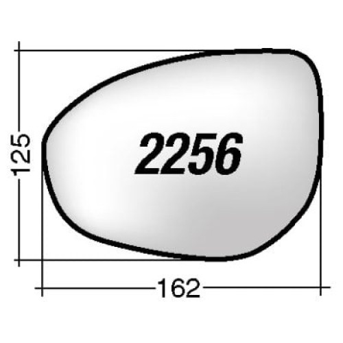 ΚΡΥΣΤΑΛΛΟ ΚΑΘΡΕΠΤΗ MAZDA 2 DE '07-'14/ 2 DJ '14-/  3 BL '09-'13/ 3 BM '13-'14/ 6 GH '07-'13 (ΘΕΡΜΑΙΝΟΜΕΝΟ, ΜΕ ΒΑΣΗ, ΧΡΩΜΙΟ) ΑΡΙΣΤΕΡΟ 4161701L