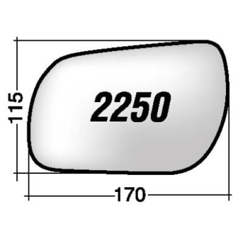 ΚΡΥΣΤΑΛΛΟ ΚΑΘΡΕΠΤΗ MAZDA 2 DY '02-'07/ 3 BK '03-'09/ 6 GG '02-'08 (ΘΕΡΜΑΙΝΟΜΕΝΟ, ΜΕ ΒΑΣΗ, ΧΡΩΜΙΟ) ΔΕΞΙ ΒΑΣΗ ΜΕ ΜΠΙΛΙΑ