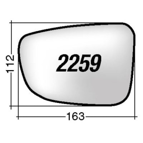 ΚΡΥΣΤΑΛΛΟ ΚΑΘΡΕΠΤΗ MAZDA 3 BM '15-/ 6 GJ GL '12- (ΘΕΡΜΑΙΝΟΜΕΝΟ, ΜΕ ΒΑΣΗ, ΧΡΩΜΙΟ) ΔΕΞΙ 4161703R