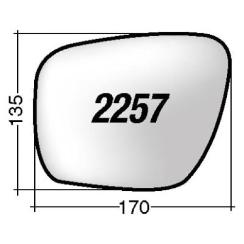 ΚΡΥΣΤΑΛΛΟ ΚΑΘΡΕΠΤΗ MAZDA 5 '05-'13 (ΘΕΡΜΑΙΝΟΜΕΝΟ, ΜΕ ΒΑΣΗ, ΧΡΩΜΙΟ) ΑΡΙΣΤΕΡΟ 4161705L