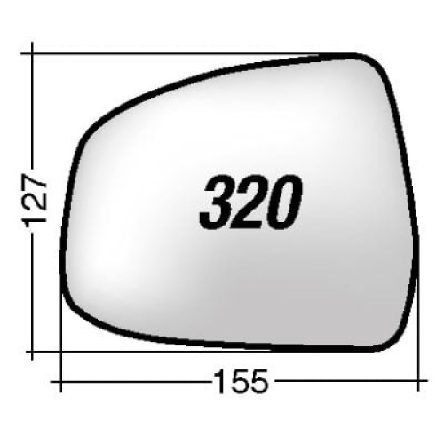 ΚΡΥΣΤΑΛΛΟ ΚΑΘΡΕΠΤΗ FORD FOCUS '07-'13/ MONDEO '07-'13 (ΑΣΦΑΙΡΙΚΟ, ΘΕΡΜΑΙΝΟΜΕΝΟ, ΜΕ ΒΑΣΗ, ΧΡΩΜΙΟ) ΔΕΞΙ 4310910R