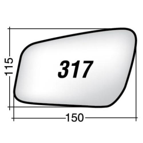 ΚΡΥΣΤΑΛΛΟ ΚΑΘΡΕΠΤΗ FORD FOCUS '04-'06/ C-MAX '04-'10/ MONDEO '04-'07/ FIESTA '05-'08/ FUSION '09- (ΜΕ ΒΑΣΗ, ΧΡΩΜΙΟ) ΔΕΞΙ 4310915R