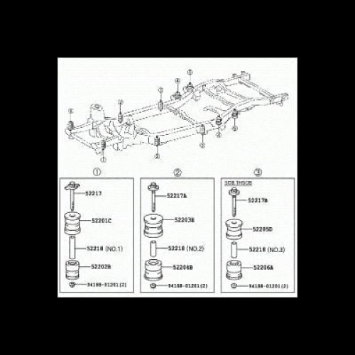 ΒΙΔΑ ΣΑΣΙ TOYOTA HILUX VIGO '04 2WD/ 4WD - No2 52217-0K020