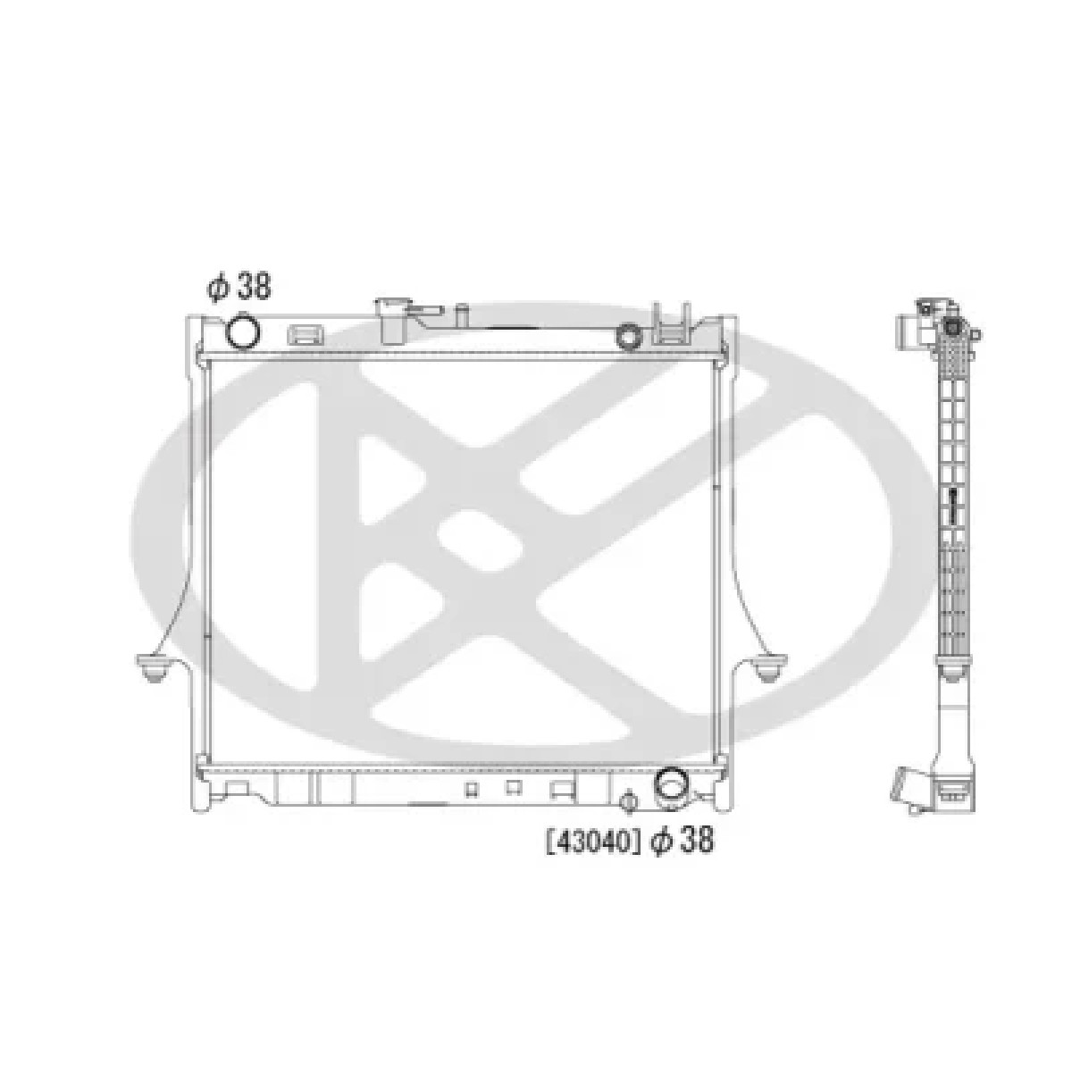 ΨΥΓΕΙΟ ΝΕΡΟΥ KOYORAD ISUZU D-MAX '06-'11 3.0 DiTD 8973333501