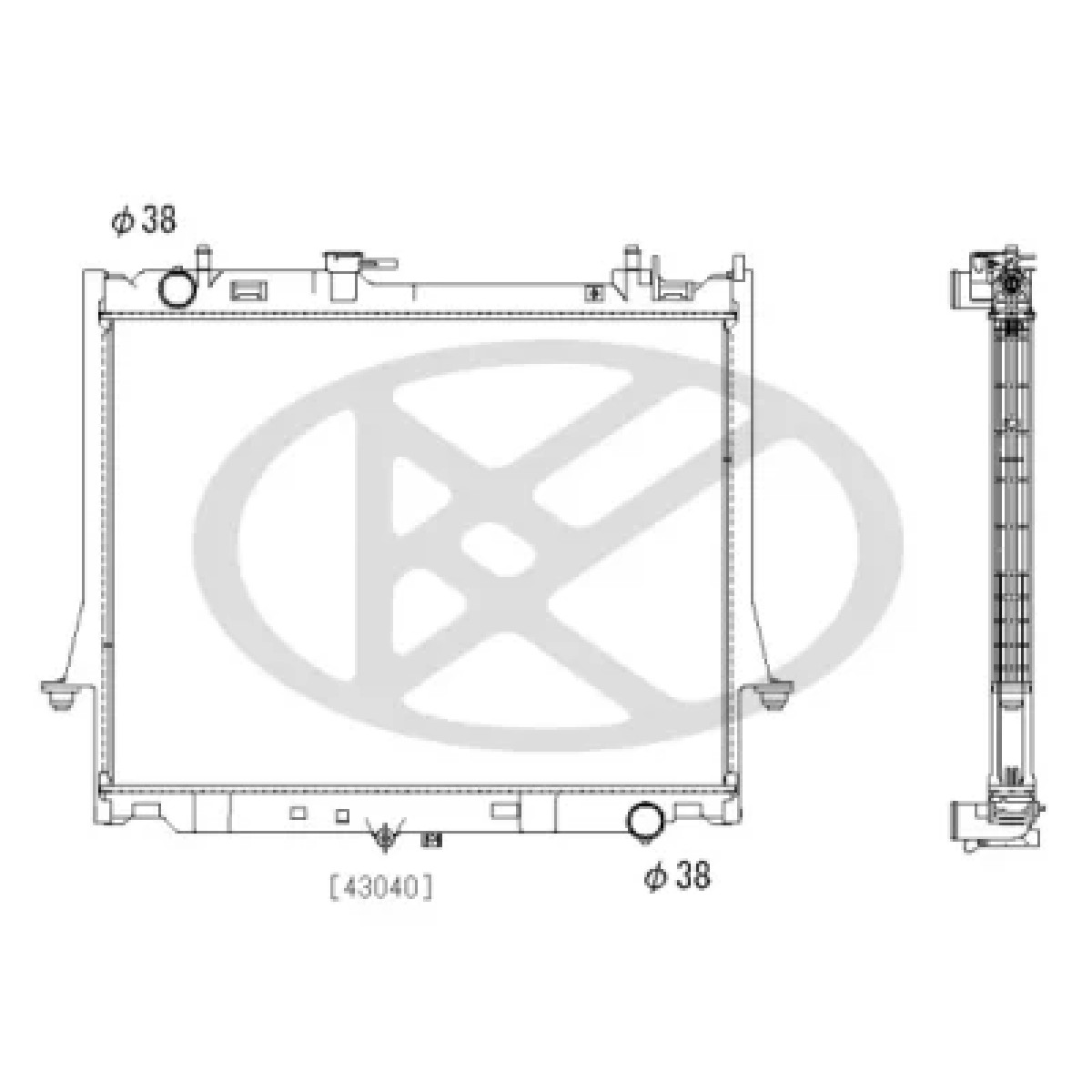 ΨΥΓΕΙΟ ΝΕΡΟΥ KOYORAD ISUZU D-MAX '12-'18 2.5 CRDi PL053284