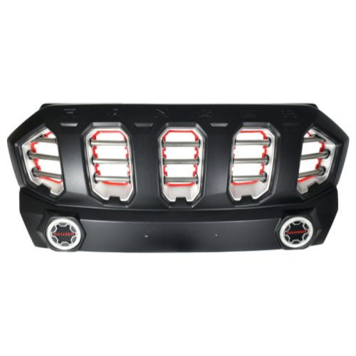 ΔΙΑΚΟΣΜΗΤΙΚΗ ΜΑΣΚΑ FORD RANGER '15- (ΓΡΥΛΙΑ) ΜΕ LED DRL WI36021