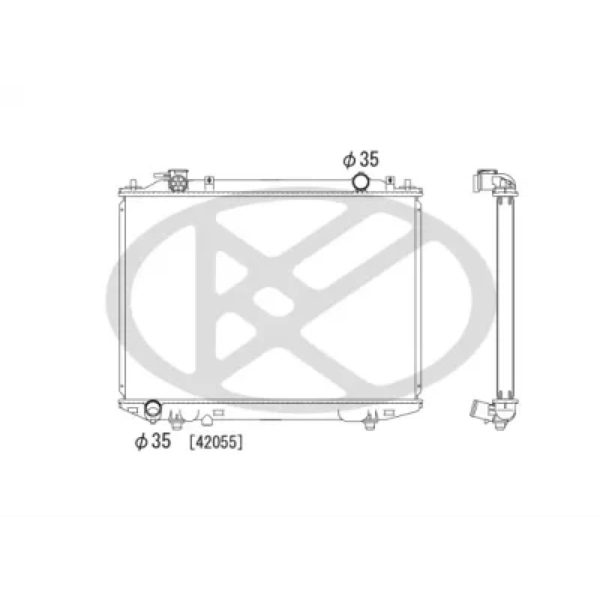 ΨΥΓΕΙΟ ΝΕΡΟΥ KOYORAD MAZDA B2500 '96-'05 2.5D / MAZDA BT50 '06-'11 2.5 3.0 WLVH15200A